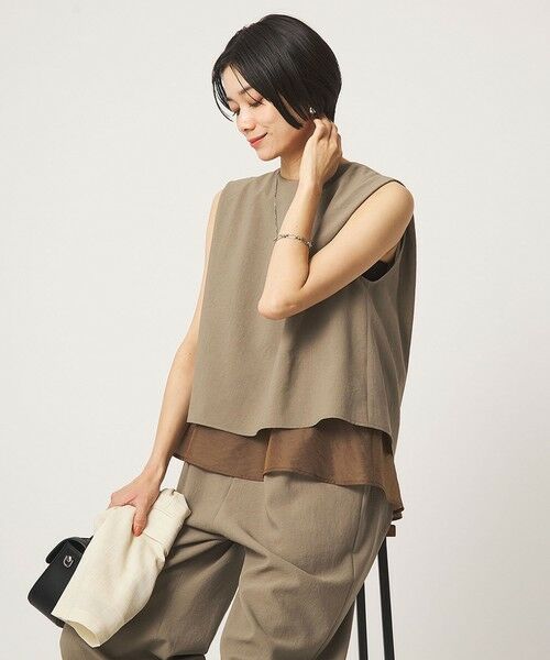 green label relaxing / グリーンレーベル リラクシング サロペット・オールインワン | 【結論シリーズ】ダブルフレアオールインワン［size SHORT/TALLあり］ | 詳細12