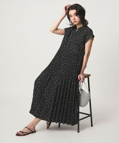 green label relaxing / グリーンレーベル リラクシング ロング・マキシ丈ワンピース | 【結論シリーズ】全方位映えプリーツワンピ ドット［size SHORT/TALLあり］