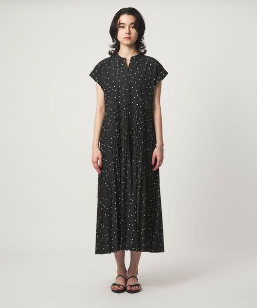 green label relaxing / グリーンレーベル リラクシング ロング・マキシ丈ワンピース | 【結論シリーズ】全方位映えプリーツワンピ ドット［size SHORT/TALLあり］ | 詳細19