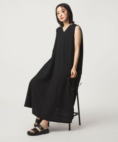 green label relaxing / グリーンレーベル リラクシング ロング・マキシ丈ワンピース | 【WEB限定】＜at ease＞カラミ ノースリーブ ワンピース