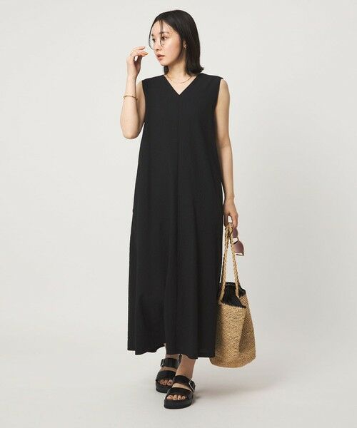 green label relaxing / グリーンレーベル リラクシング ロング・マキシ丈ワンピース | 【WEB限定】＜at ease＞カラミ ノースリーブ ワンピース | 詳細3