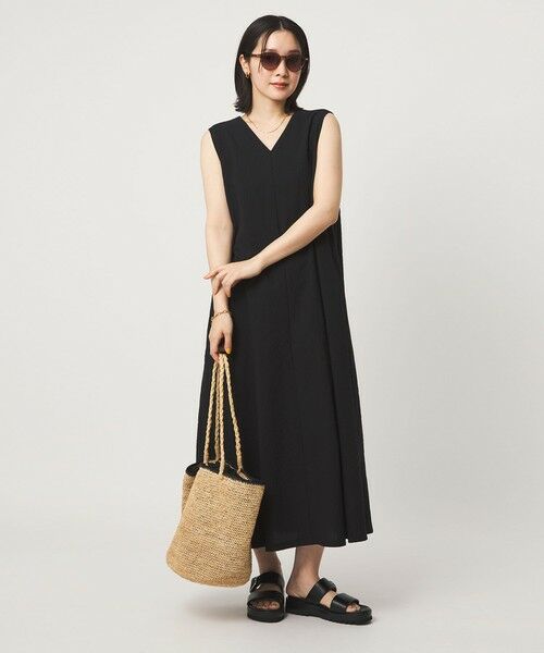 green label relaxing / グリーンレーベル リラクシング ロング・マキシ丈ワンピース | 【WEB限定】＜at ease＞カラミ ノースリーブ ワンピース | 詳細5