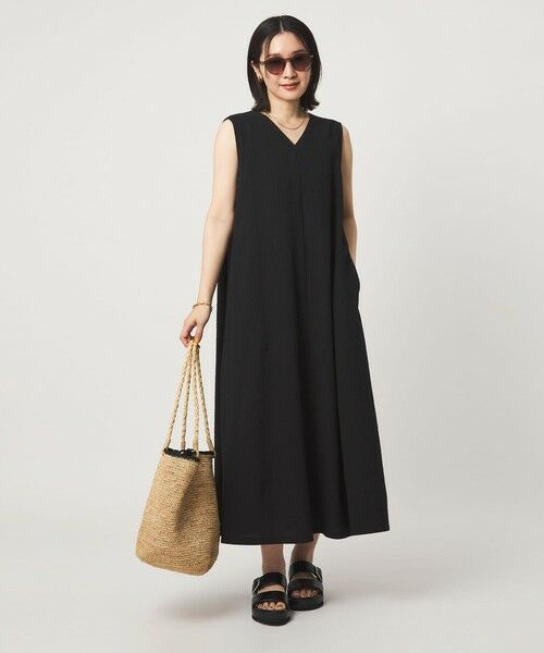 green label relaxing / グリーンレーベル リラクシング ロング・マキシ丈ワンピース | 【WEB限定】＜at ease＞カラミ ノースリーブ ワンピース | 詳細6