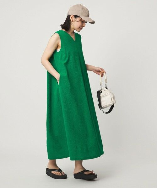 green label relaxing / グリーンレーベル リラクシング ロング・マキシ丈ワンピース | 【WEB限定】＜at ease＞カラミ ノースリーブ ワンピース | 詳細12