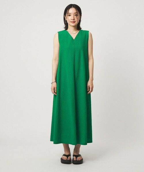 green label relaxing / グリーンレーベル リラクシング ロング・マキシ丈ワンピース | 【WEB限定】＜at ease＞カラミ ノースリーブ ワンピース | 詳細15