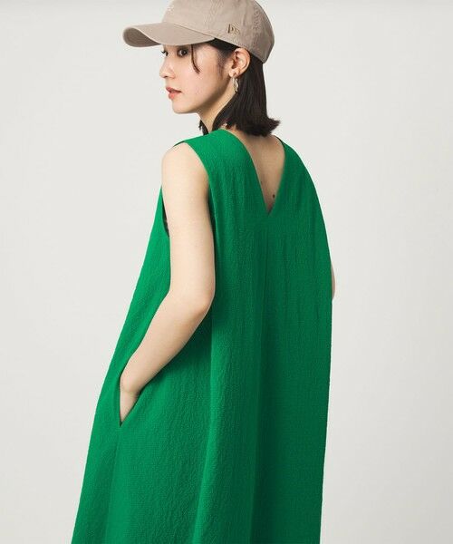 green label relaxing / グリーンレーベル リラクシング ロング・マキシ丈ワンピース | 【WEB限定】＜at ease＞カラミ ノースリーブ ワンピース | 詳細10
