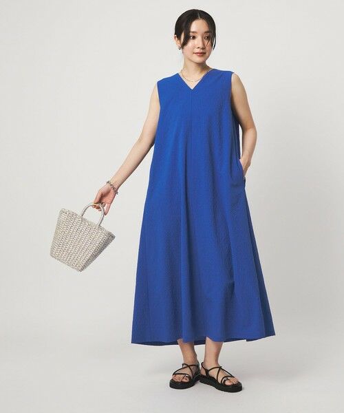 green label relaxing / グリーンレーベル リラクシング ロング・マキシ丈ワンピース | 【WEB限定】＜at ease＞カラミ ノースリーブ ワンピース | 詳細27