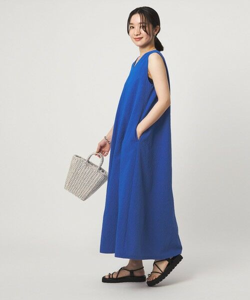 green label relaxing / グリーンレーベル リラクシング ロング・マキシ丈ワンピース | 【WEB限定】＜at ease＞カラミ ノースリーブ ワンピース | 詳細28