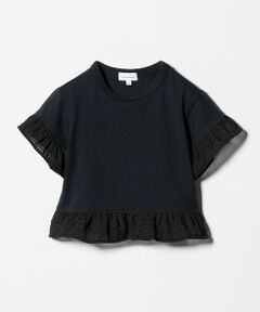 green label relaxing / グリーンレーベル リラクシング カットソー | チェック フリル Tシャツ / キッズ 100cm-130cm