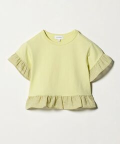 green label relaxing / グリーンレーベル リラクシング カットソー | チェック フリル Tシャツ / キッズ 100cm-130cm
