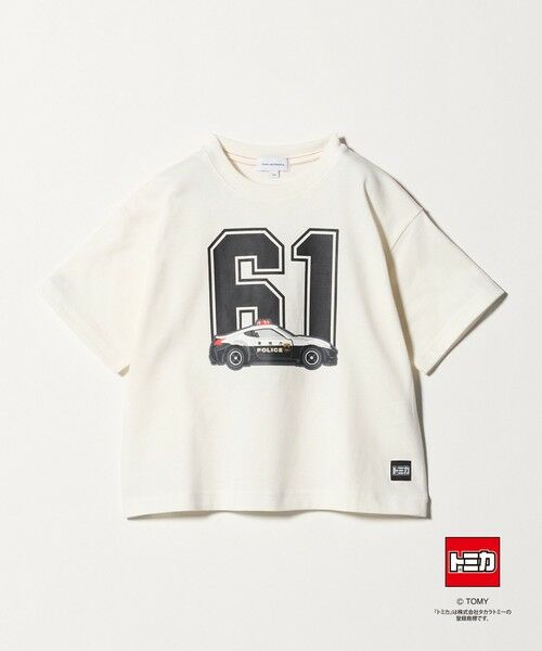 green label relaxing / グリーンレーベル リラクシング カットソー | 【別注】<TOMICA>Tシャツ / キッズ(100cmー130cm)(OFF WHITE)