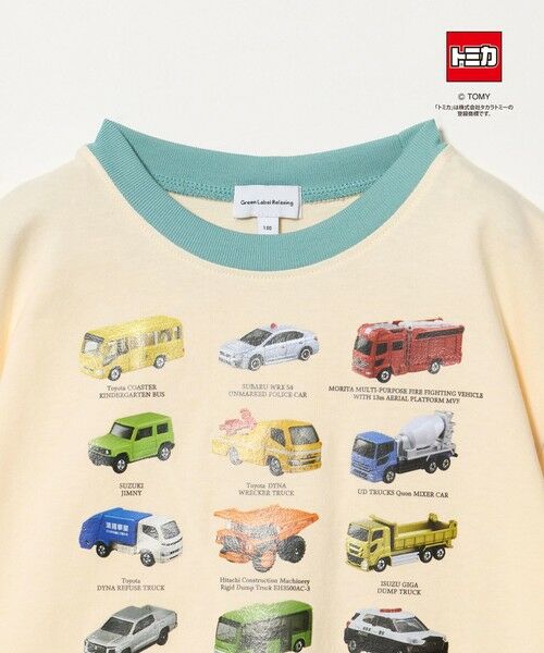 green label relaxing / グリーンレーベル リラクシング カットソー | 【別注】＜TOMICA＞リンガー Tシャツ / キッズ 100cm-130cm | 詳細1