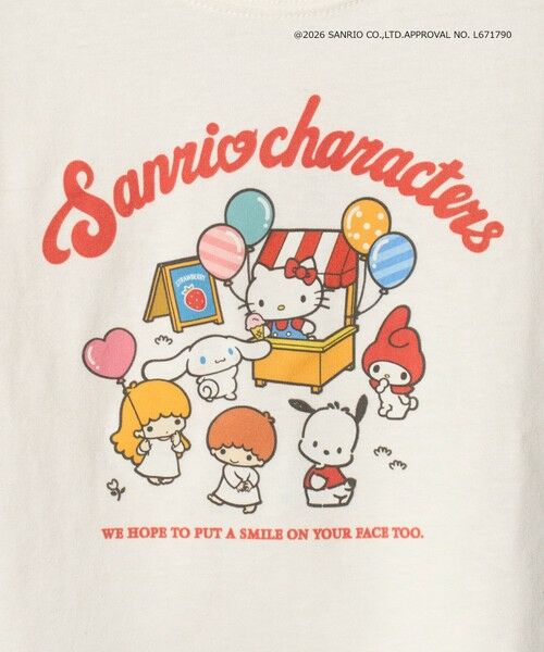 green label relaxing / グリーンレーベル リラクシング カットソー | 【別注】＜URBAMENT＞SANRIO Tシャツ / 100cm-130cm | 詳細3