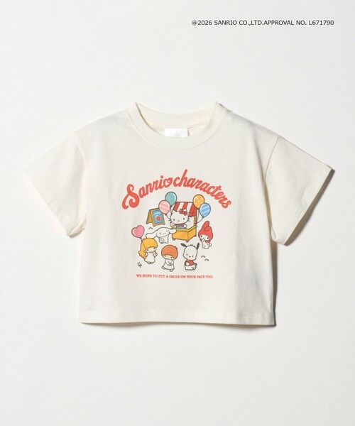 green label relaxing / グリーンレーベル リラクシング カットソー | 【別注】＜URBAMENT＞SANRIO Tシャツ / 100cm-130cm（OFF WHITE）