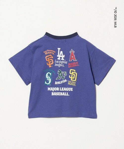 green label relaxing / グリーンレーベル リラクシング カットソー | 【別注】＜MLB＞ プリント Tシャツ / キッズ 100cm-130cm（ROYAL）