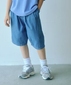 green label relaxing / グリーンレーベル リラクシング ショート・ハーフ・半端丈パンツ | デニム バルーン ハーフ パンツ / キッズ 100cm-160cm