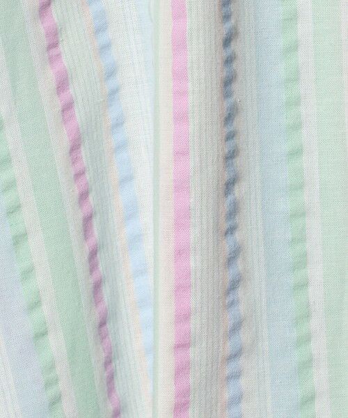 green label relaxing / グリーンレーベル リラクシング ロング・マキシ丈ワンピース | ストライプ ラッフル ワンピース / キッズ 100cm-130cm | 詳細8