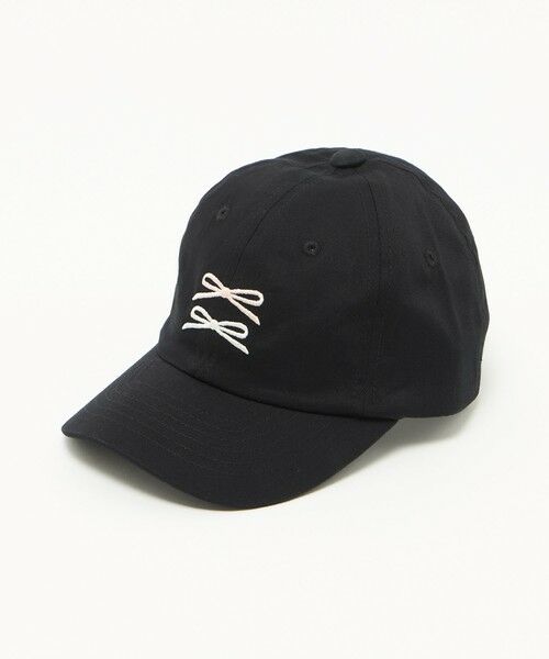 green label relaxing / グリーンレーベル リラクシング キャップ | リボン ツイル キャップ / キッズ（BLACK）