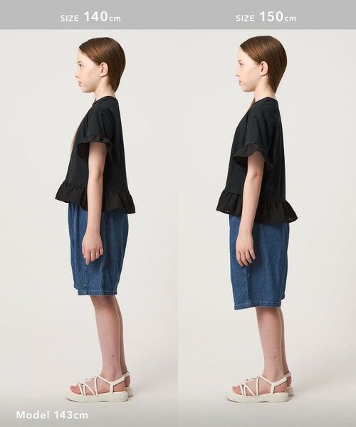 green label relaxing / グリーンレーベル リラクシング カットソー | チェック フリル Tシャツ / キッズ 140cm-160cm | 詳細5