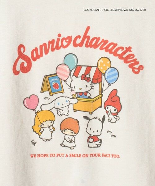 green label relaxing / グリーンレーベル リラクシング カットソー | 【別注】＜URBAMENT＞SANRIO Tシャツ / 140cm-150cm | 詳細3