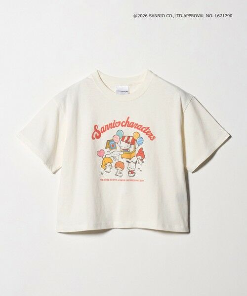 green label relaxing / グリーンレーベル リラクシング カットソー | 【別注】＜URBAMENT＞SANRIO Tシャツ / 140cm-150cm（OFF WHITE）