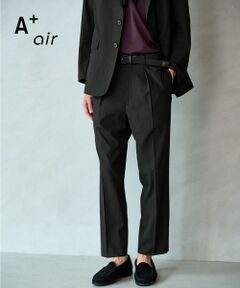 green label relaxing / グリーンレーベル リラクシング スラックス・ドレスパンツ | A+ air ポリエステル 空羽 リラックス イージー 1プリーツ スラックス セットパンツ -吸水速乾・通気性-