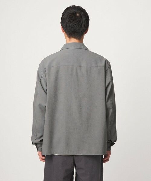 green label relaxing / グリーンレーベル リラクシング シャツ・ブラウス | SHIELDRY フライフロント 長袖 オープンカラー シャツ -伸縮性・UVカット・遮熱- | 詳細9