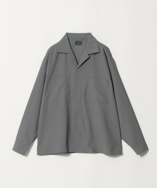 green label relaxing / グリーンレーベル リラクシング シャツ・ブラウス | SHIELDRY フライフロント 長袖 オープンカラー シャツ -伸縮性・UVカット・遮熱- | 詳細10