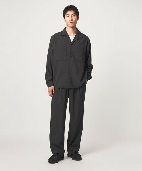 green label relaxing / グリーンレーベル リラクシング シャツ・ブラウス | SHIELDRY フライフロント 長袖 オープンカラー シャツ -伸縮性・UVカット・遮熱- | 詳細24