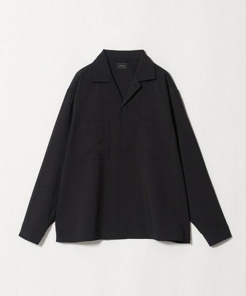 green label relaxing / グリーンレーベル リラクシング シャツ・ブラウス | SHIELDRY フライフロント 長袖 オープンカラー シャツ -伸縮性・UVカット・遮熱- | 詳細25