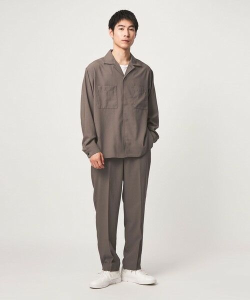 green label relaxing / グリーンレーベル リラクシング シャツ・ブラウス | SHIELDRY フライフロント 長袖 オープンカラー シャツ -伸縮性・UVカット・遮熱- | 詳細29