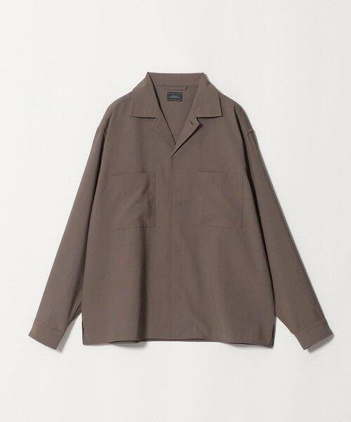 green label relaxing / グリーンレーベル リラクシング シャツ・ブラウス | SHIELDRY フライフロント 長袖 オープンカラー シャツ -伸縮性・UVカット・遮熱- | 詳細28