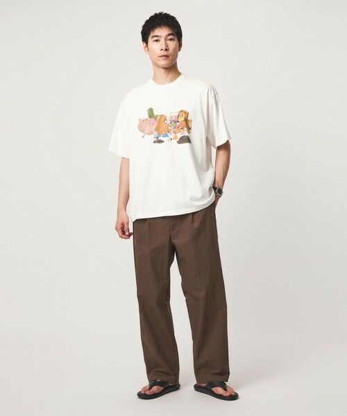 green label relaxing / グリーンレーベル リラクシング その他パンツ | コットン ナイロン ツイル GJ 1P ワイド パンツ W3 | 詳細9