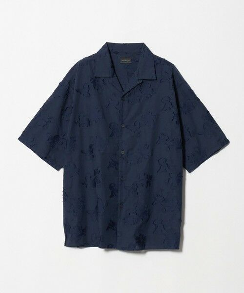 green label relaxing / グリーンレーベル リラクシング シャツ・ブラウス | コットン ジャカード オープンカラー 半袖 シャツ | 詳細24
