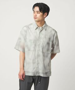 green label relaxing / グリーンレーベル リラクシング シャツ・ブラウス | ＜Phospho Graphica＞スプラッシュ パターン レギュラーカラー 半袖シャツ