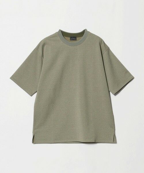 green label relaxing / グリーンレーベル リラクシング Tシャツ | アムンゼン ダブルフェイス クルーネック 半袖 Tシャツ -接触冷感-(OLIVE)