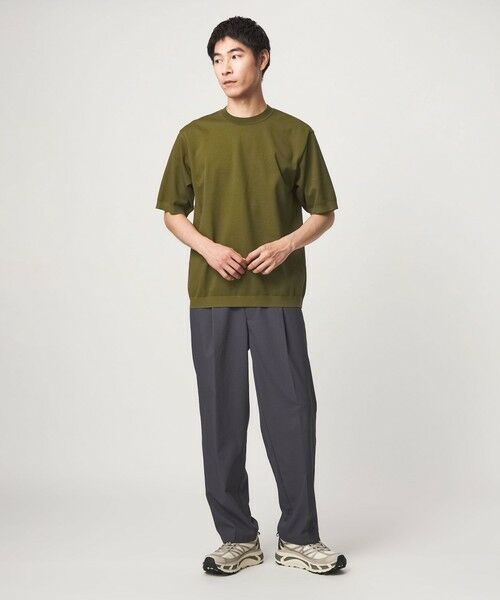green label relaxing / グリーンレーベル リラクシング Tシャツ | ニットライク カノコ クルーネック 半袖 Tシャツ | 詳細8