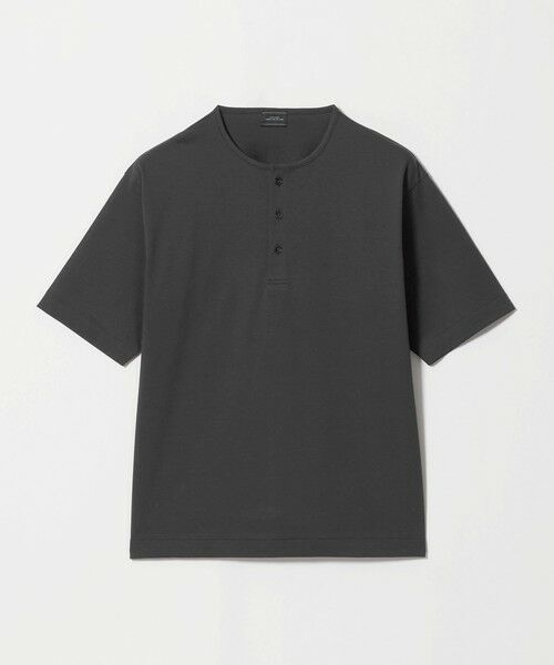 green label relaxing / グリーンレーベル リラクシング Tシャツ | クリア MVS ヘンリーネック 半袖 Tシャツ | 詳細8