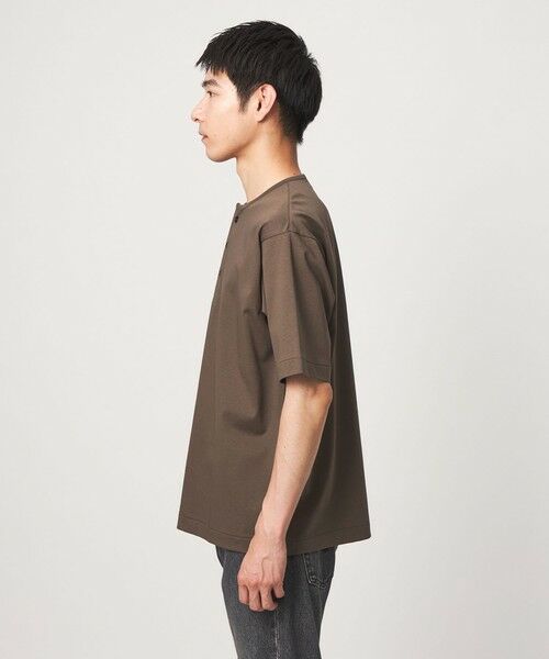 green label relaxing / グリーンレーベル リラクシング Tシャツ | クリア MVS ヘンリーネック 半袖 Tシャツ | 詳細13