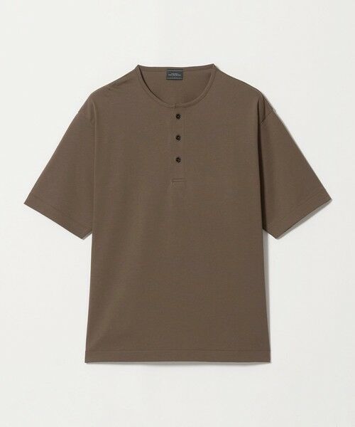 green label relaxing / グリーンレーベル リラクシング Tシャツ | クリア MVS ヘンリーネック 半袖 Tシャツ | 詳細15