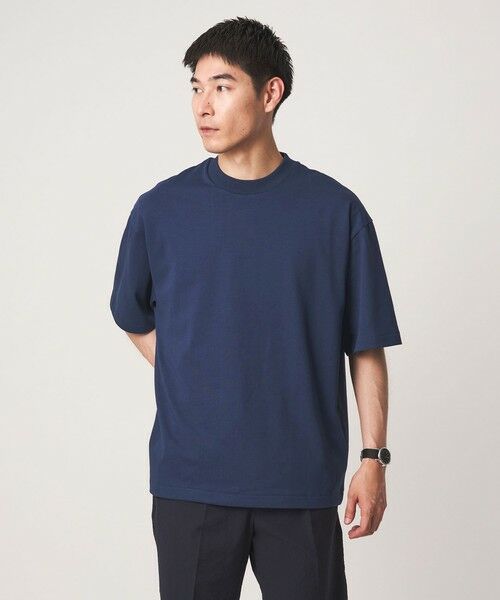green label relaxing / グリーンレーベル リラクシング Tシャツ | Deo-Papi プレーティング クルーネック 半袖 Tシャツ -消臭性-(ROYAL)