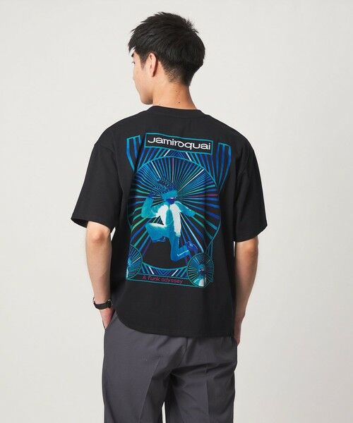 green label relaxing / グリーンレーベル リラクシング Tシャツ | 【別注】＜Bravado＞ジャミロクワイ グラフィック プリント 半袖 Tシャツ（BLACK）
