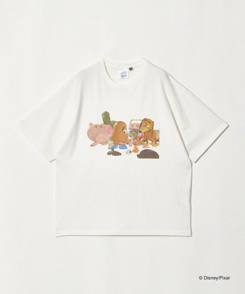 green label relaxing / グリーンレーベル リラクシング Tシャツ | 【別注】＜URBAMENT＞「トイ・ストーリー」半袖 Tシャツ（WHITE）