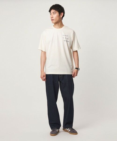 green label relaxing / グリーンレーベル リラクシング Tシャツ | 【別注】＜Thomas Lelu＞サインアート 半袖 Tシャツ カットソー | 詳細5