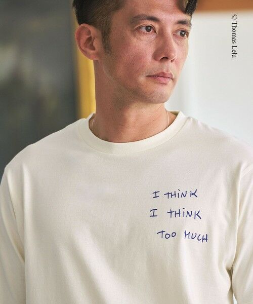 green label relaxing / グリーンレーベル リラクシング Tシャツ | 【別注】＜Thomas Lelu＞サインアート 半袖 Tシャツ カットソー | 詳細2