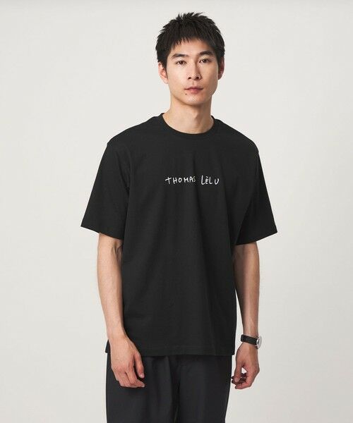 green label relaxing / グリーンレーベル リラクシング Tシャツ | 【別注】＜Thomas Lelu＞サインアート 半袖 Tシャツ カットソー | 詳細14