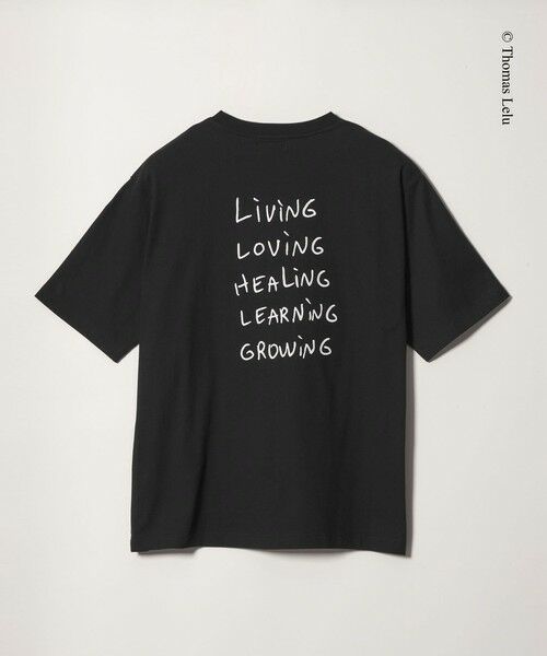 green label relaxing / グリーンレーベル リラクシング Tシャツ | 【別注】＜Thomas Lelu＞サインアート 半袖 Tシャツ カットソー | 詳細15