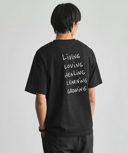 green label relaxing / グリーンレーベル リラクシング Tシャツ | 【別注】＜Thomas Lelu＞サインアート 半袖 Tシャツ カットソー | 詳細12