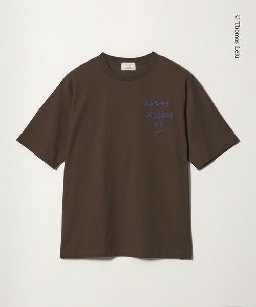 green label relaxing / グリーンレーベル リラクシング Tシャツ | 【別注】＜Thomas Lelu＞サインアート 半袖 Tシャツ カットソー | 詳細21