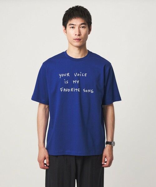 green label relaxing / グリーンレーベル リラクシング Tシャツ | 【別注】＜Thomas Lelu＞サインアート 半袖 Tシャツ カットソー | 詳細28